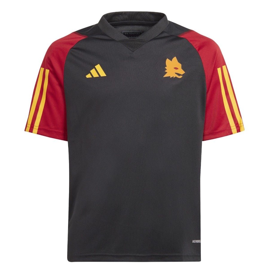 Allenament AS Roma T-Shirts E Polo | Maglia Allenamento As Roma, Bambini, Nero