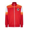 Abbigliamento AS Roma Felpe | Felpa Con Zip Modello Retro Anno 1979 80Uomo Rossa