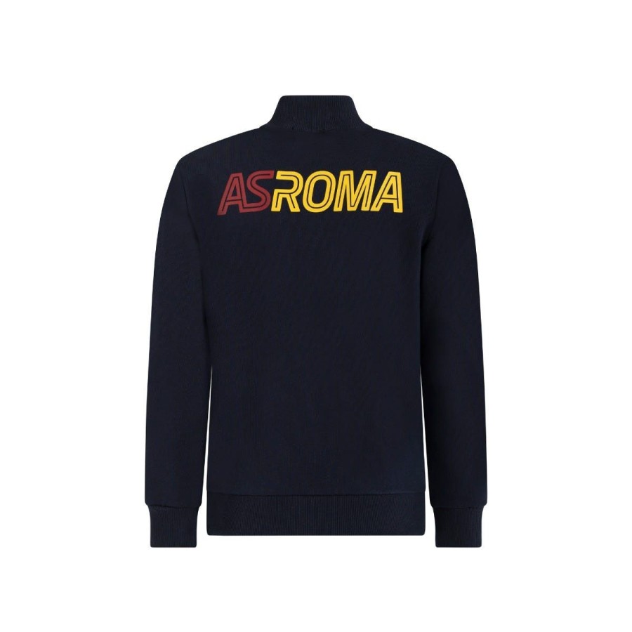 Abbigliamento AS Roma Felpe | Felpa Sportiva Logo Lupetto, Bambini, Blu