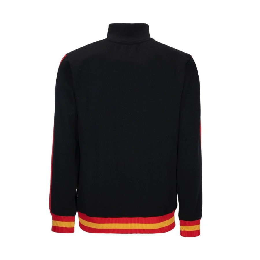 Abbigliamento AS Roma Felpe | Felpa Con Zip Modello Retro Anno 1977 - 78 Uomo, Nera