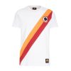 Abbigliamento AS Roma T-Shirts E Polo | T-Shirt Manica Corta Modello Retro Uomo Bianca