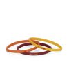 Accessori AS Roma Gioielli | Set Di 3 Braccialetti In Silicone Colori Rosso, Giallo, Arancione