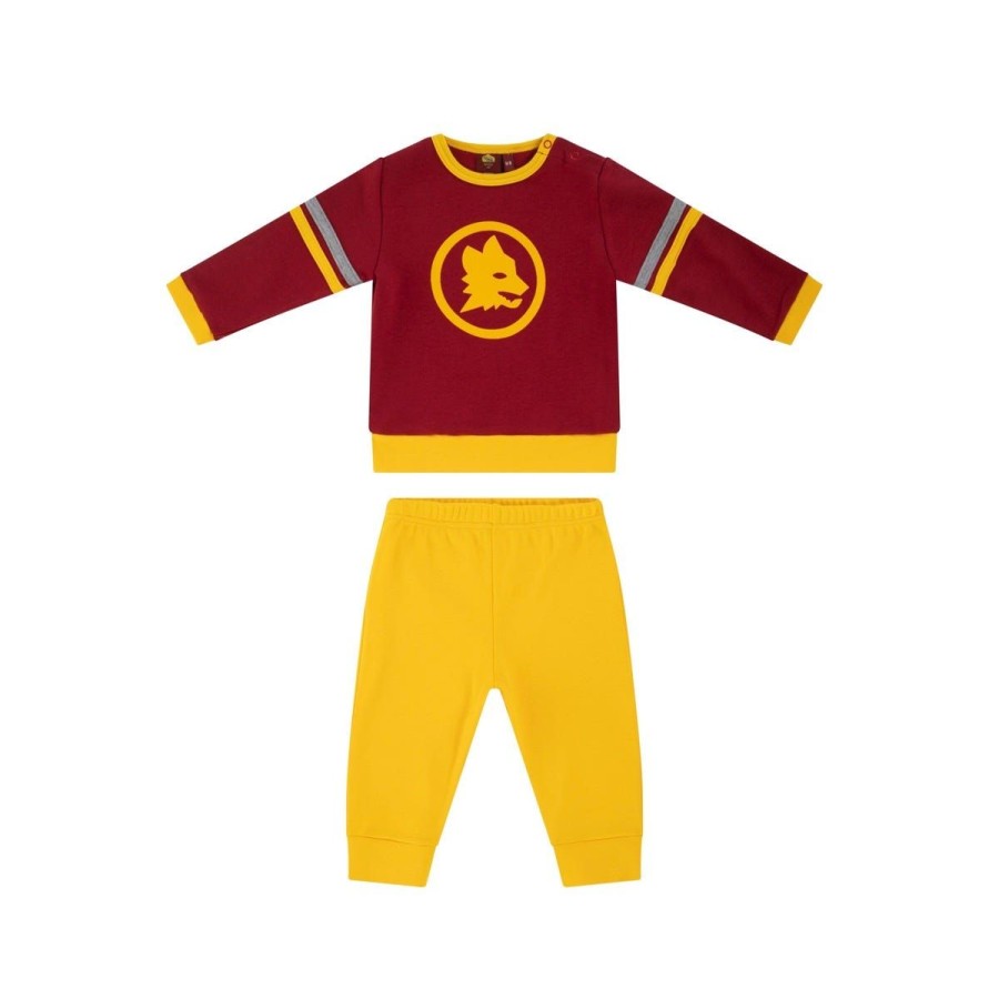 Abbigliamento AS Roma Intimo E Pigiami | Pigiama Lupetto As Roma, Bambini, Giallo