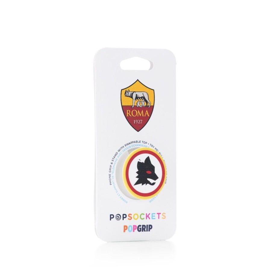 Accessori AS Roma Accessori Per Cellulari | Popsocket Supporto Per Cellulare Con Logo Lupetto