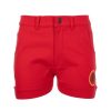 Abbigliamento AS Roma Tute E Pantaloni | Pantaloncino In Cotone Con Stampa Lupetto, Donna, Rosso