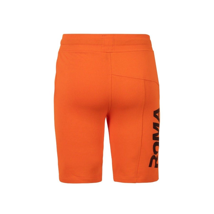 Abbigliamento AS Roma Tute E Pantaloni | Bermuda Con Laccio E Taschino Sul Retro In Cotone Da Bambini Arancio