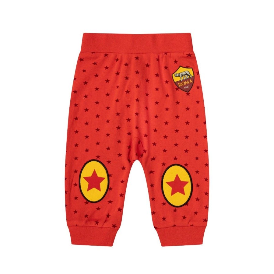 Abbigliamento AS Roma Tute E Pantaloni | Pantaloni As Roma Logo Crest 0-24 Mesi, Neonato, Rosso