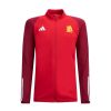 Allenament AS Roma Felpe | Felpa As Roma Zip Integrale Logo Crest, Adulto, Rosso