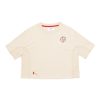 Abbigliamento AS Roma T-Shirts E Polo | T-Shirt Cropped Logo Asr, Donna, Crema