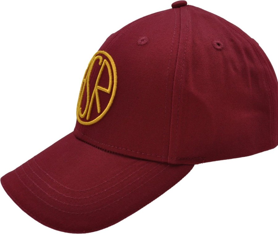 Accessori AS Roma Cappellini E Berretti | Cappellino As Roma Con Logo Asr Ricamato, Adulto, Rosso