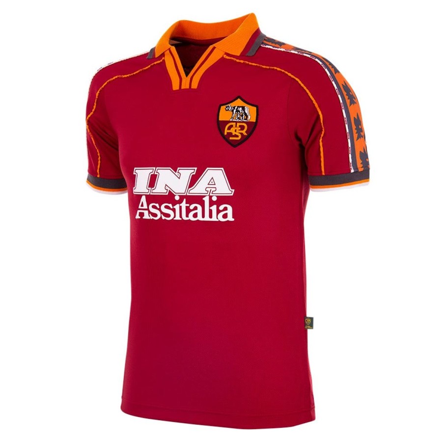 Abbigliamento AS Roma T-Shirts E Polo | Maglia Retro Home 1998-99