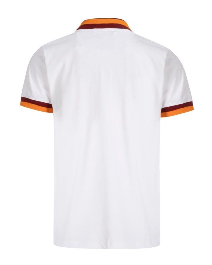 Abbigliamento AS Roma T-Shirts E Polo | Maglia Manica Corta Modello Retro Anno 1980-1981 Uomo Bianca