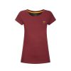 Abbigliamento AS Roma T-Shirts E Polo | T-Shirt As Roma In Cotone E Logo Crest, Donna, Bordeaux