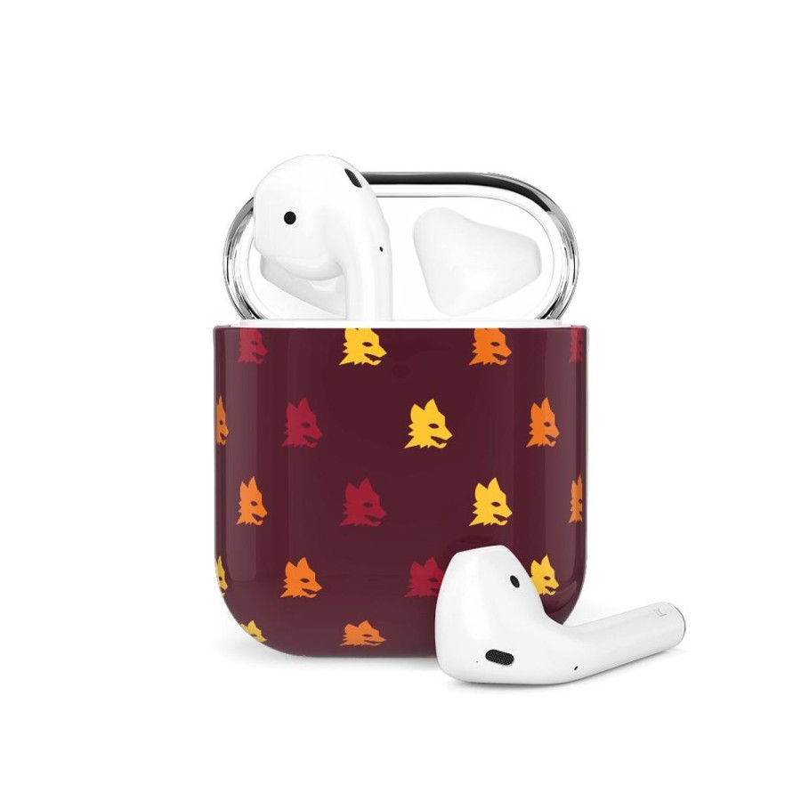 Accessori AS Roma Accessori Per Cellulari | Cover As Roma Lupetto Airpods, Rosso