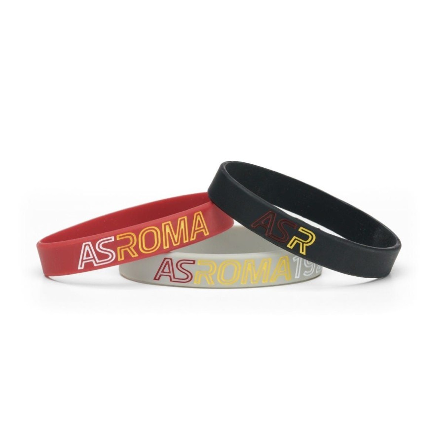 Accessori AS Roma Gioielli | Set 3 Braccialetti In Silicone