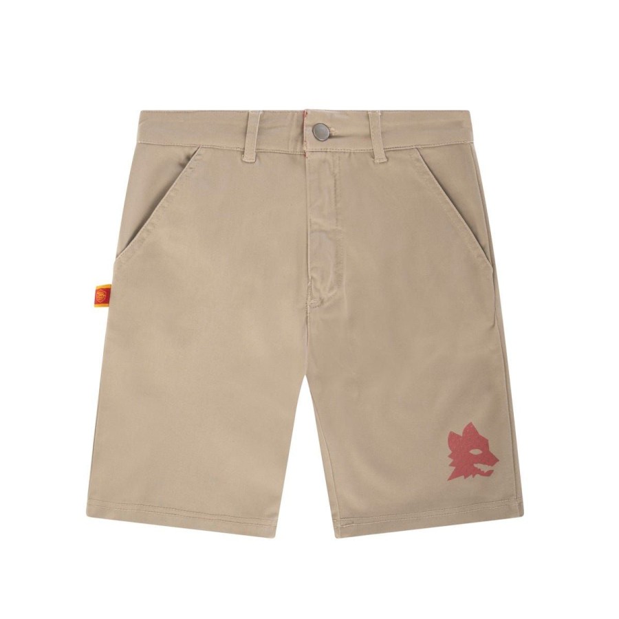 Abbigliamento AS Roma Tute E Pantaloni | Pantaloncino As Roma Lupetto, Bambini, Beige