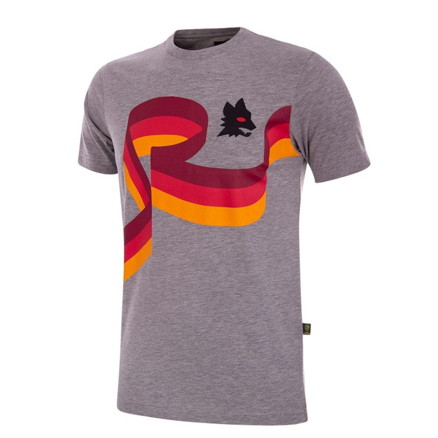 Abbigliamento AS Roma T-Shirts E Polo | T-Shirt Graphic Collection As Roma, Uomo, Grigio