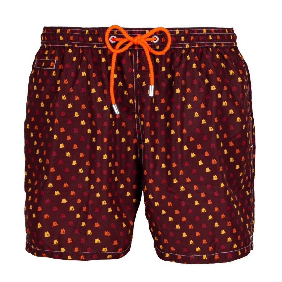 Abbigliamento AS Roma Costumi Da Bagno | Costume Da Bagno Saint Barth As Roma, Uomo, Bordeaux