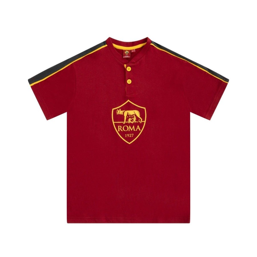 Abbigliamento AS Roma Intimo E Pigiami | Pigiama Corto Logo Crest, Bambini, Rosso