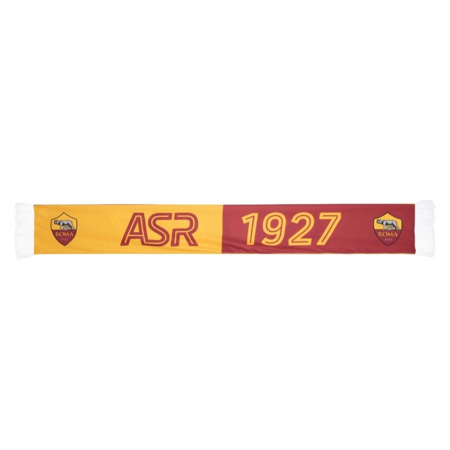 Accessori AS Roma Sciarpe | Sciarpa In Raso As Roma 1927 Giallorossa