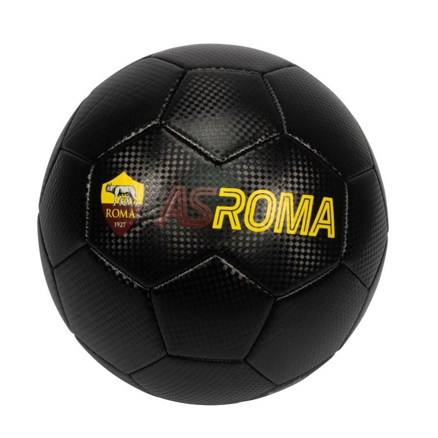 Accessori AS Roma Palloni | Pallone Da Calcio As Roma Trama Carbonio, Taglia 5