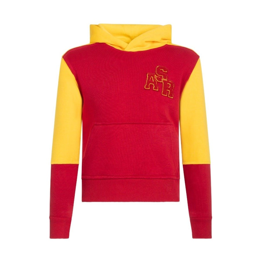 Abbigliamento AS Roma Felpe | Felpa Con Cappuccio College Asr, Bambini, Rosso