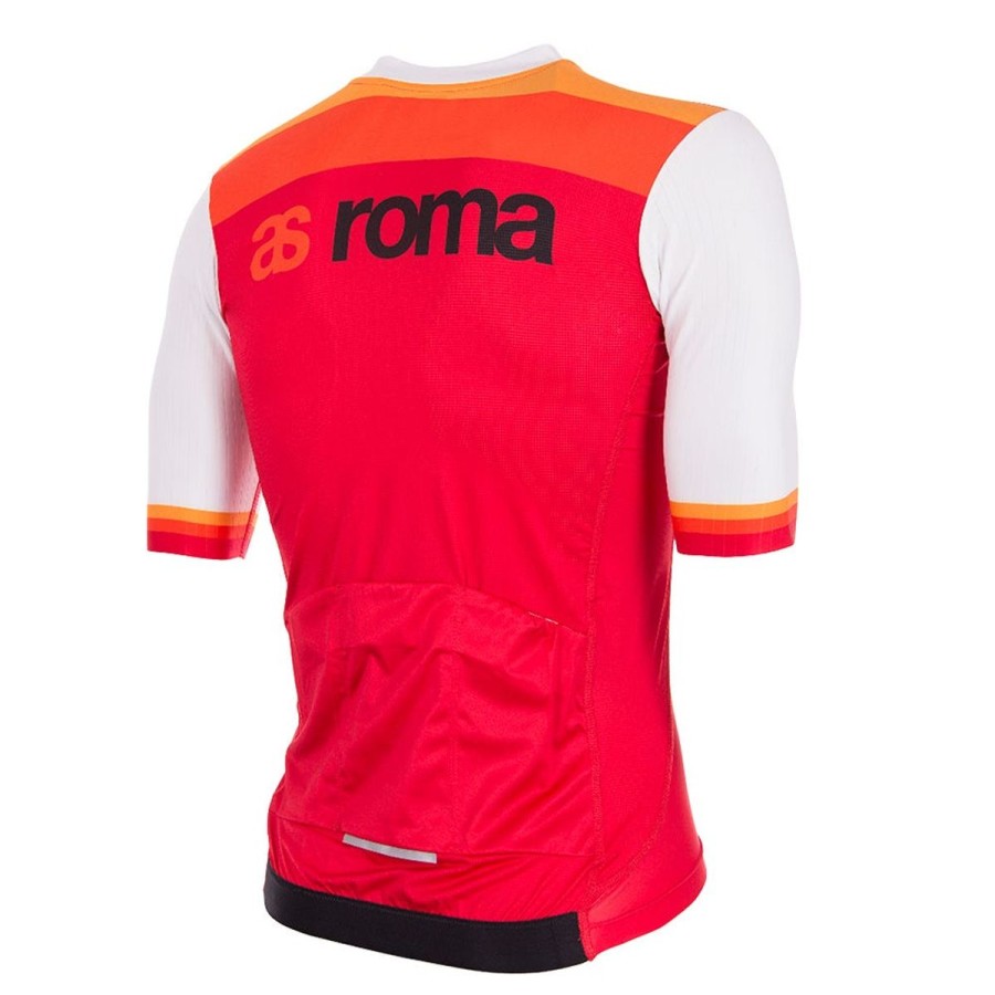 Abbigliamento AS Roma T-Shirts E Polo | Maglia Da Ciclismo Modello Retro Home 1979-80, Uomo, Rossa