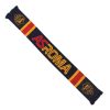 Accessori AS Roma Sciarpe | Sciarpa Stadio As Roma Con Logo Crest E Frange, Nera